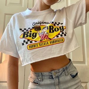 Big Boy Graphic crop top tee